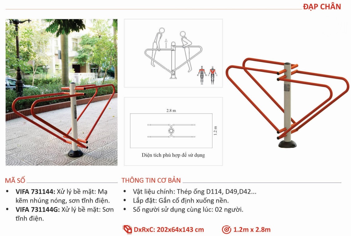 Máy Tập Ngoài Trời Lưng Bụng VIFA731325