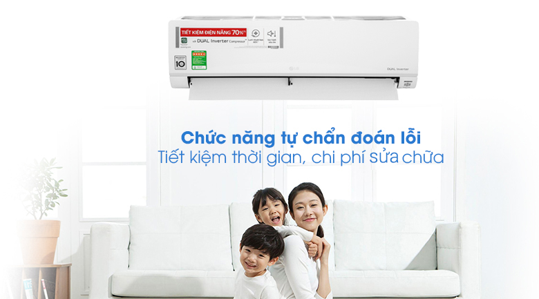 Chẩn đoán lỗi trên Máy lạnh LG Inverter 1 HP V10API1