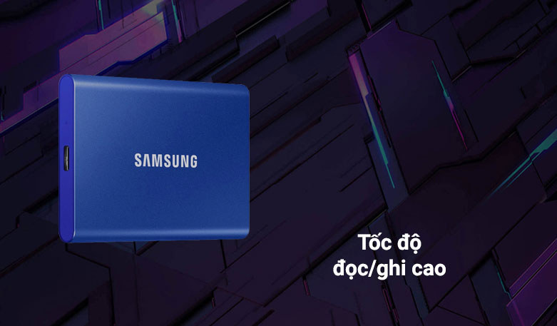 Ổ cứng di động SSD Samsung Portable T7 Non Touch 1TB 2.5" (MU-PC1T0H/WW)  | Tốc độ đọc ghi cao