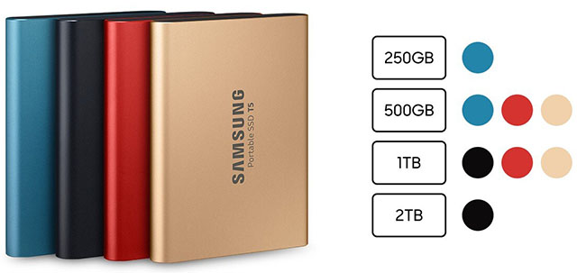 Ổ cứng di động SSD Portable 250 Samsung T5 15