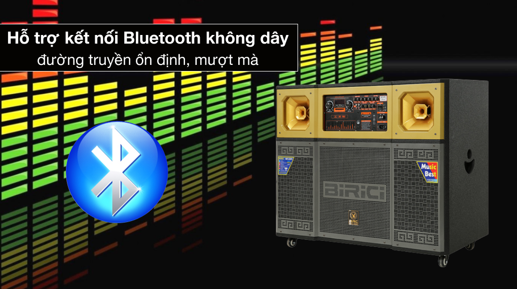 Loa kéo karaoke Birici NB-6889 - Kết nối Bluetooth