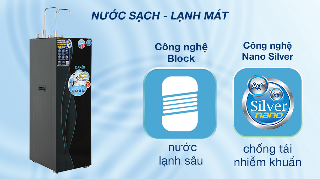 Máy lọc nước RO nóng nguội lạnh Karofi KAD-X68 11 lõi - Công nghệ Máy lọc nước RO nóng nguội lạnh Karofi KAD-X68 11 lõi - Công nghệ