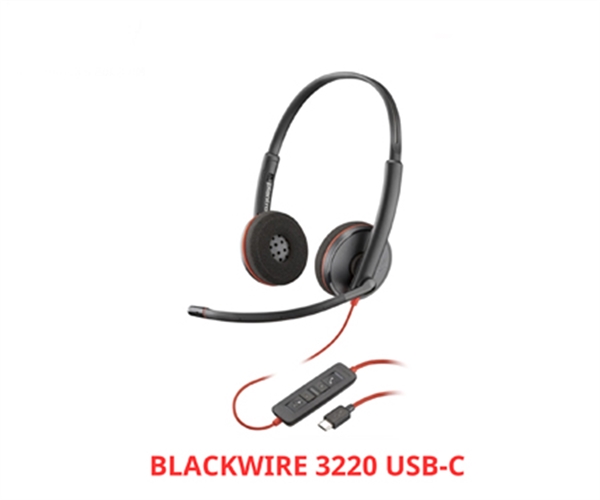 TAI NGHE Poly Blackwire 3220 Stereo